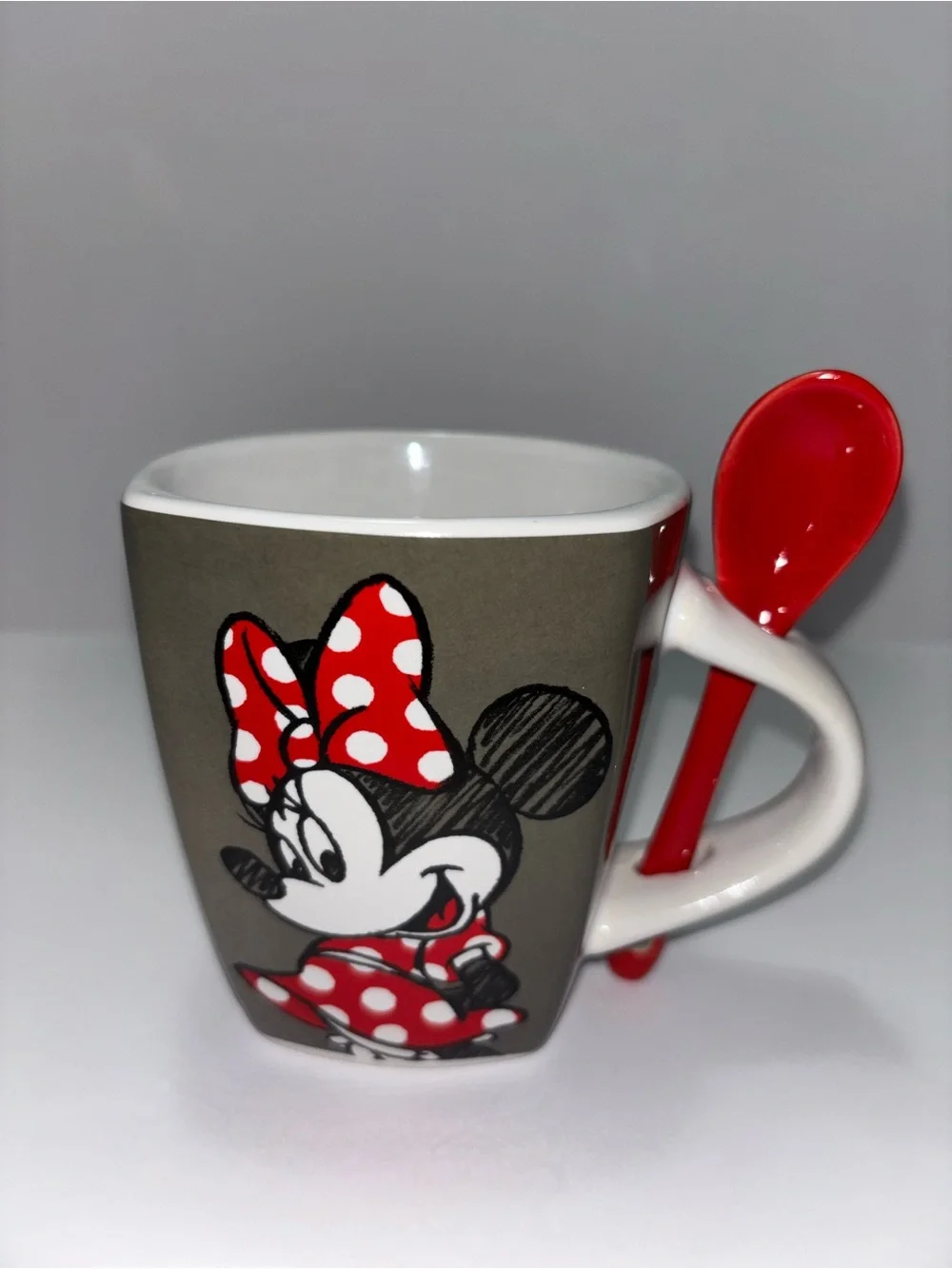 Disney Mug & Stirring Spoon Jerry Leigh Mickey Minnie Today Going To Be Amazing
